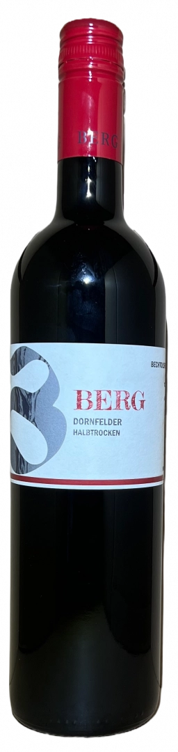 2021er Dornfelder Rotwein halbtrocken 0.75l Berg Weingut